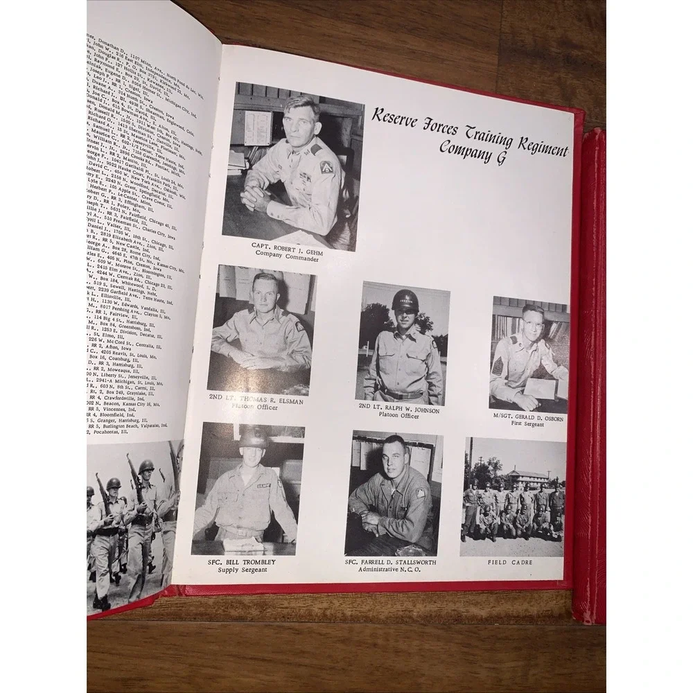 1950s Militaria Fort Leonard Wood Missouri A5 Reserved Forces Military Directory